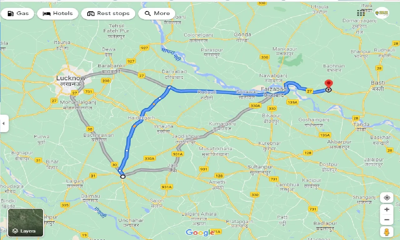 raebareli-to-harraiya-one-way
