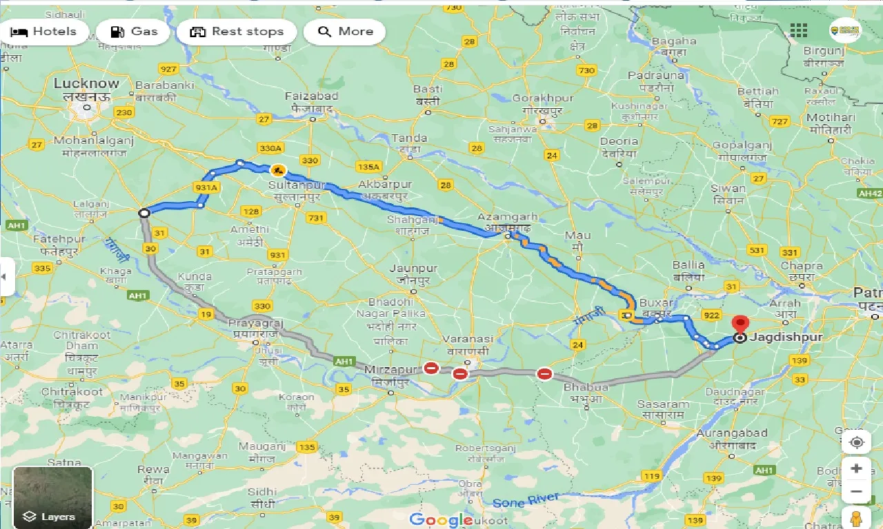 raebareli-to-jagdishpur-one-way
