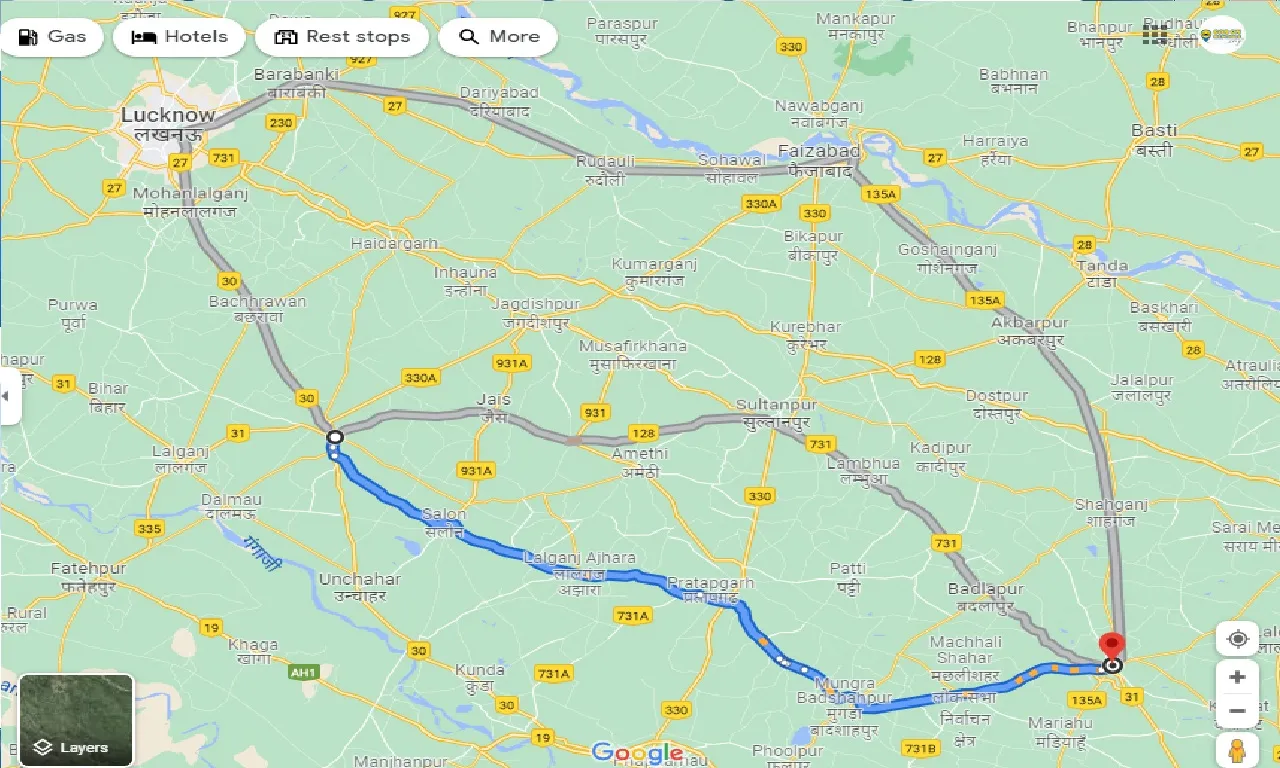 raebareli-to-jaunpur-one-way