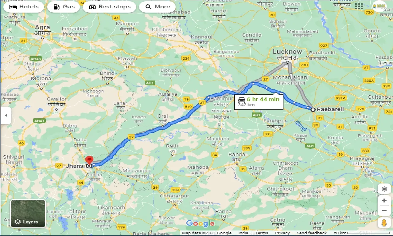 raebareli-to-jhansi-taxi