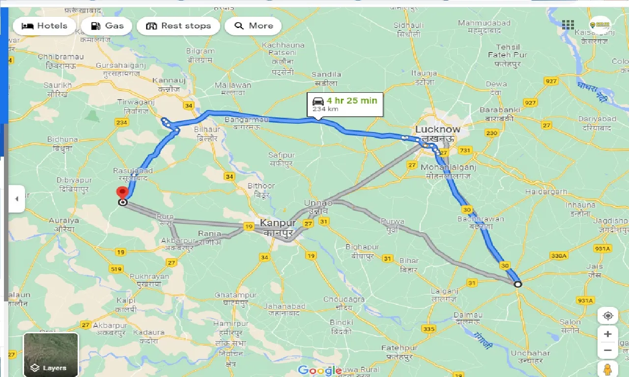 raebareli-to-jhinjhak-taxi