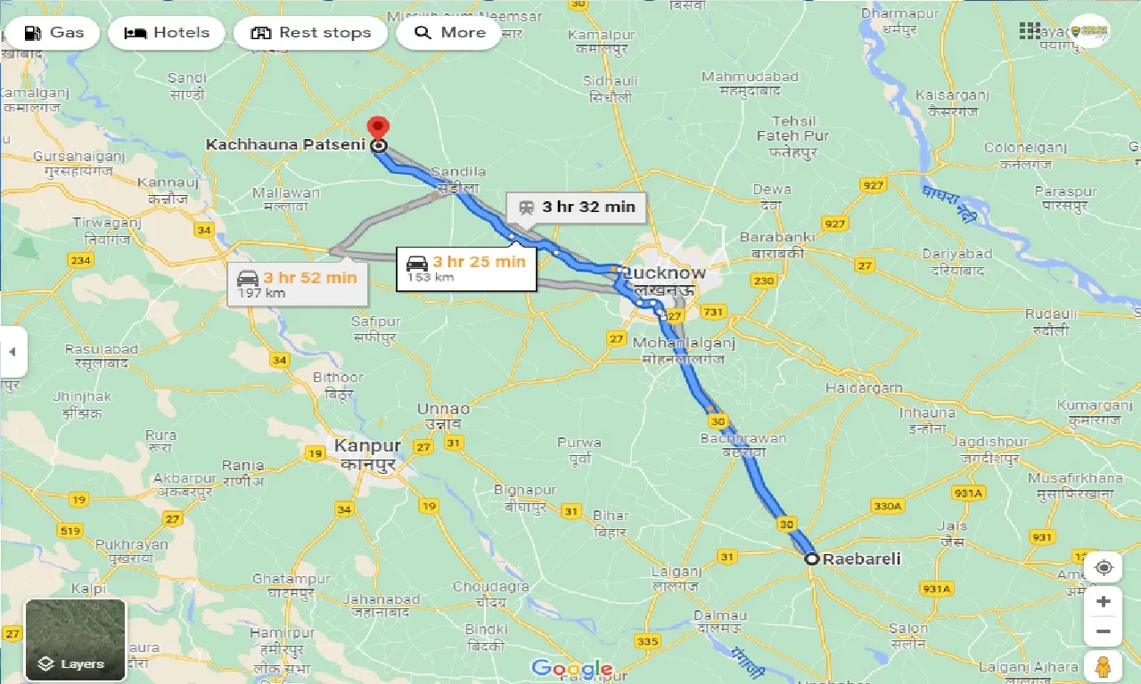 raebareli-to-kachhauna-patseni-taxi