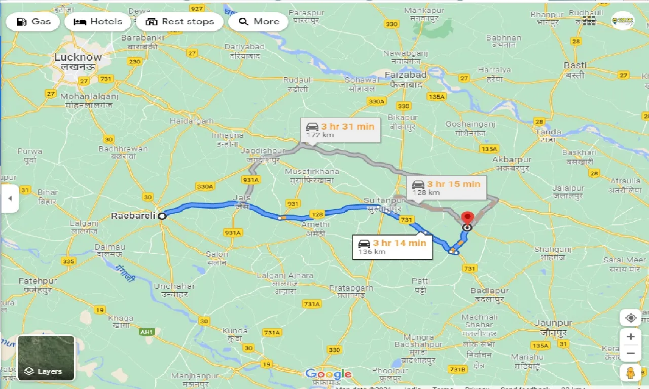 raebareli-to-kadipur-taxi