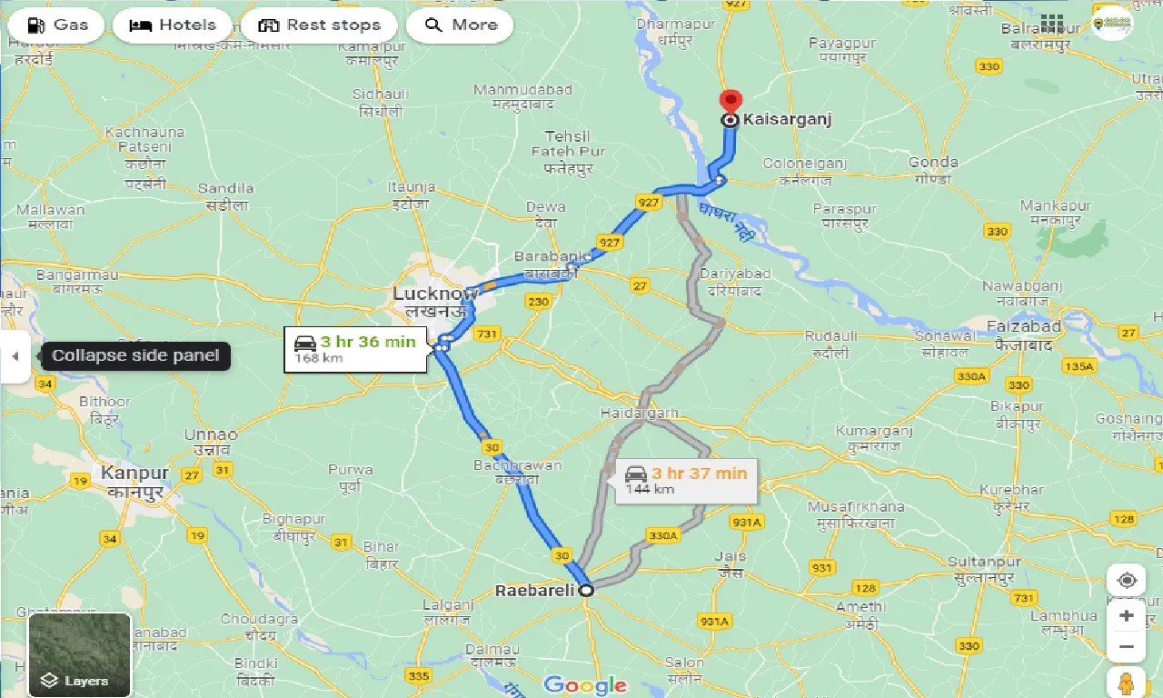 raebareli-to-kaisarganj-taxi