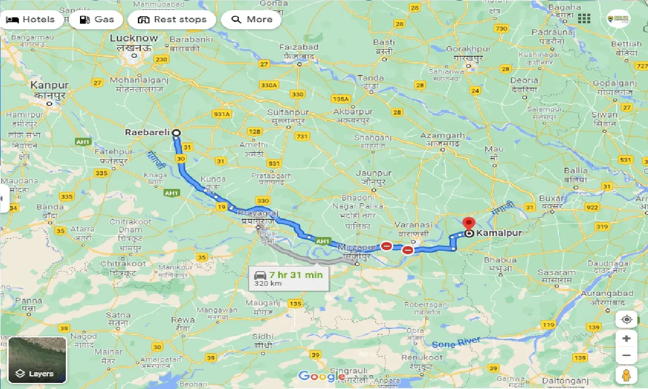 raebareli-to-kamalpur-taxi