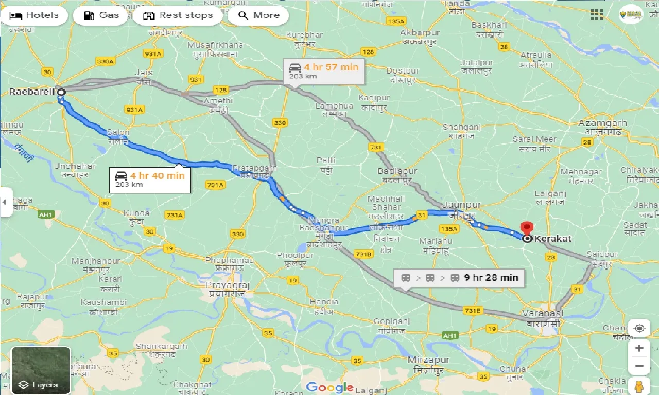 raebareli-to-kerakat-one-way