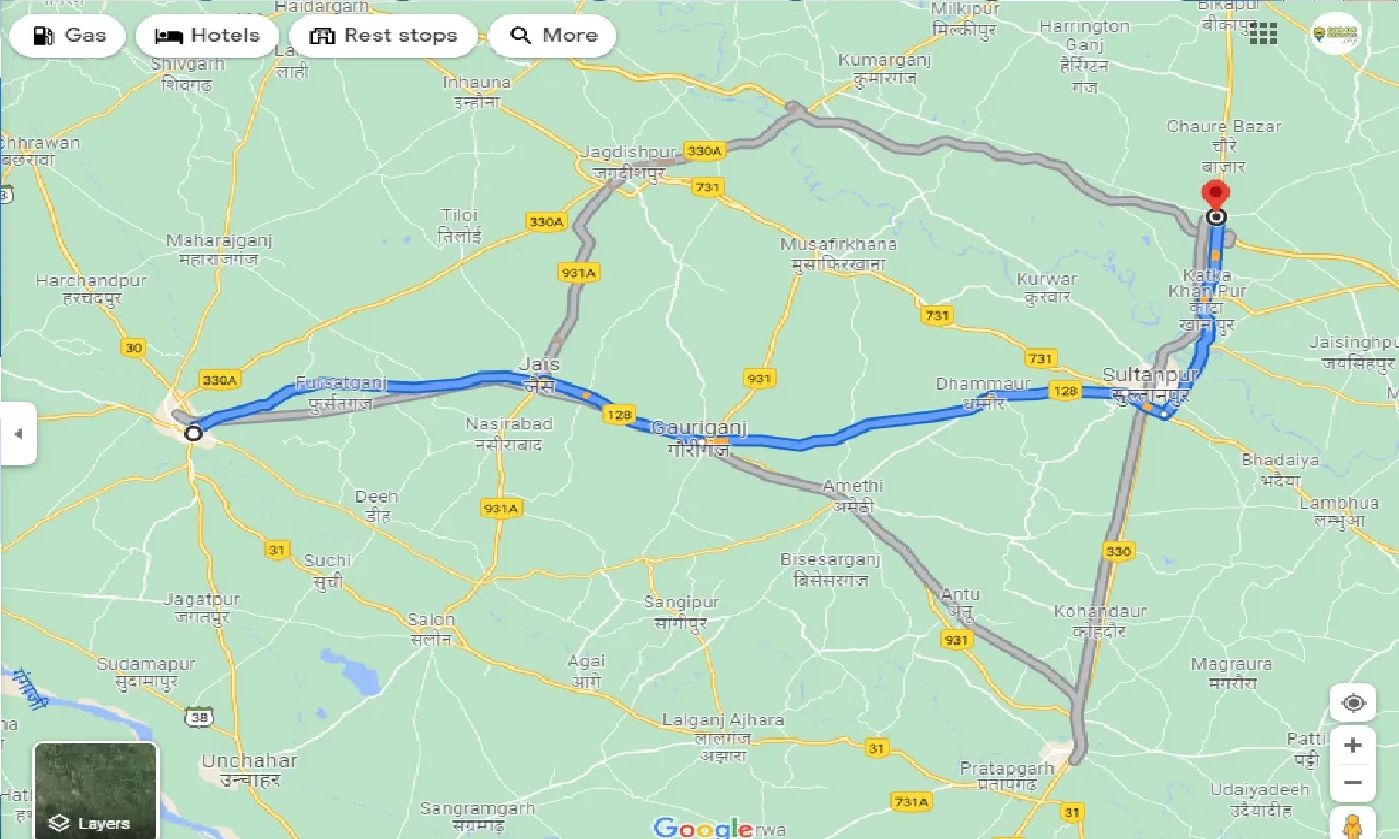 raebareli-to-kurebhar-one-way