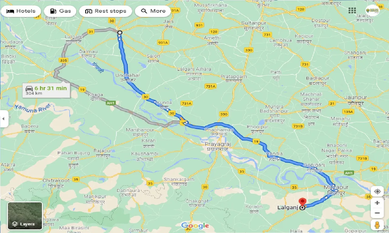 raebareli-to-lalganj-mirzapur-one-way