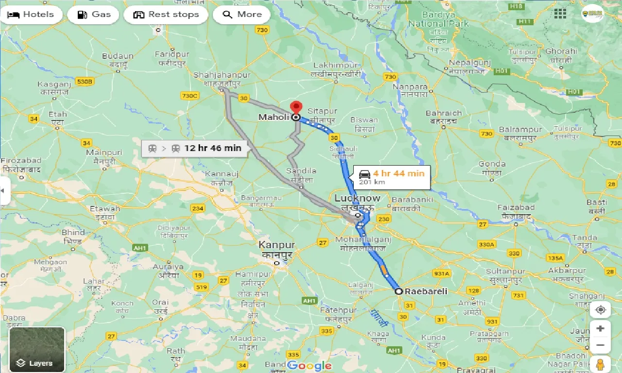 raebareli-to-maholi-taxi