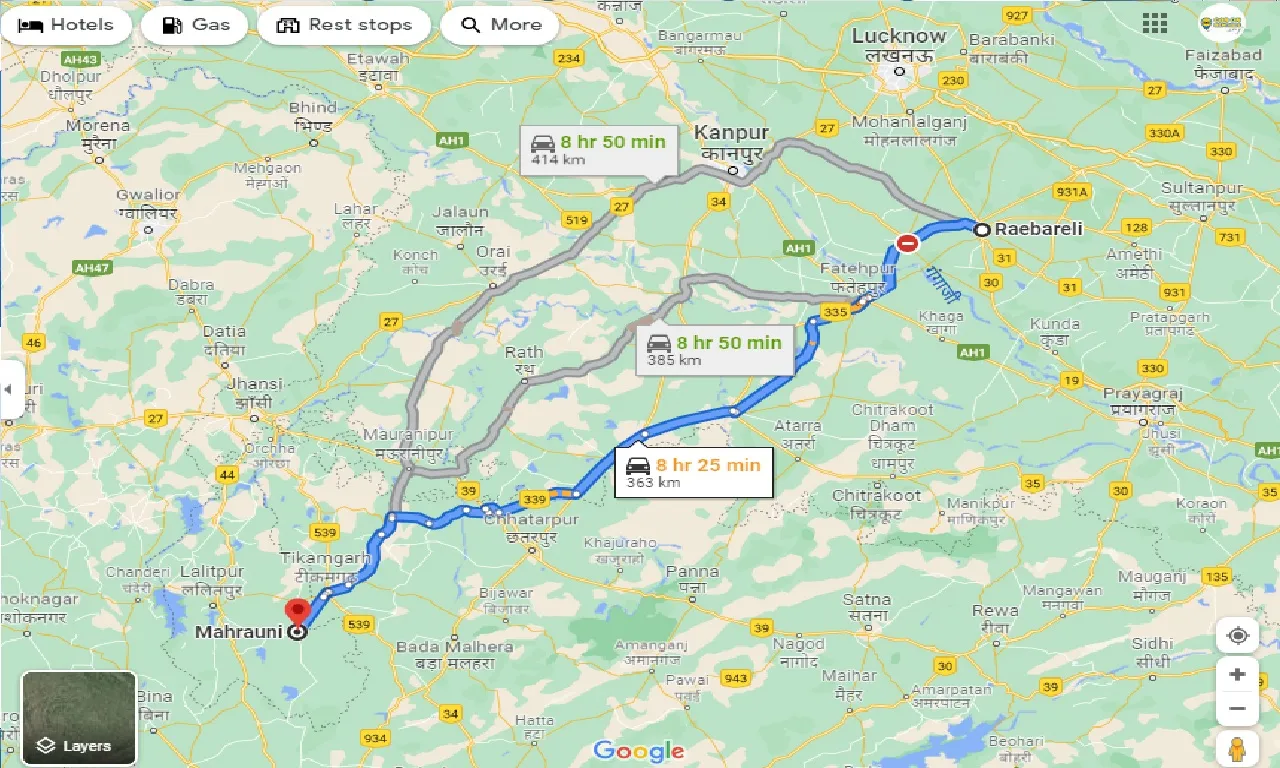 raebareli-to-mahrauni-one-way