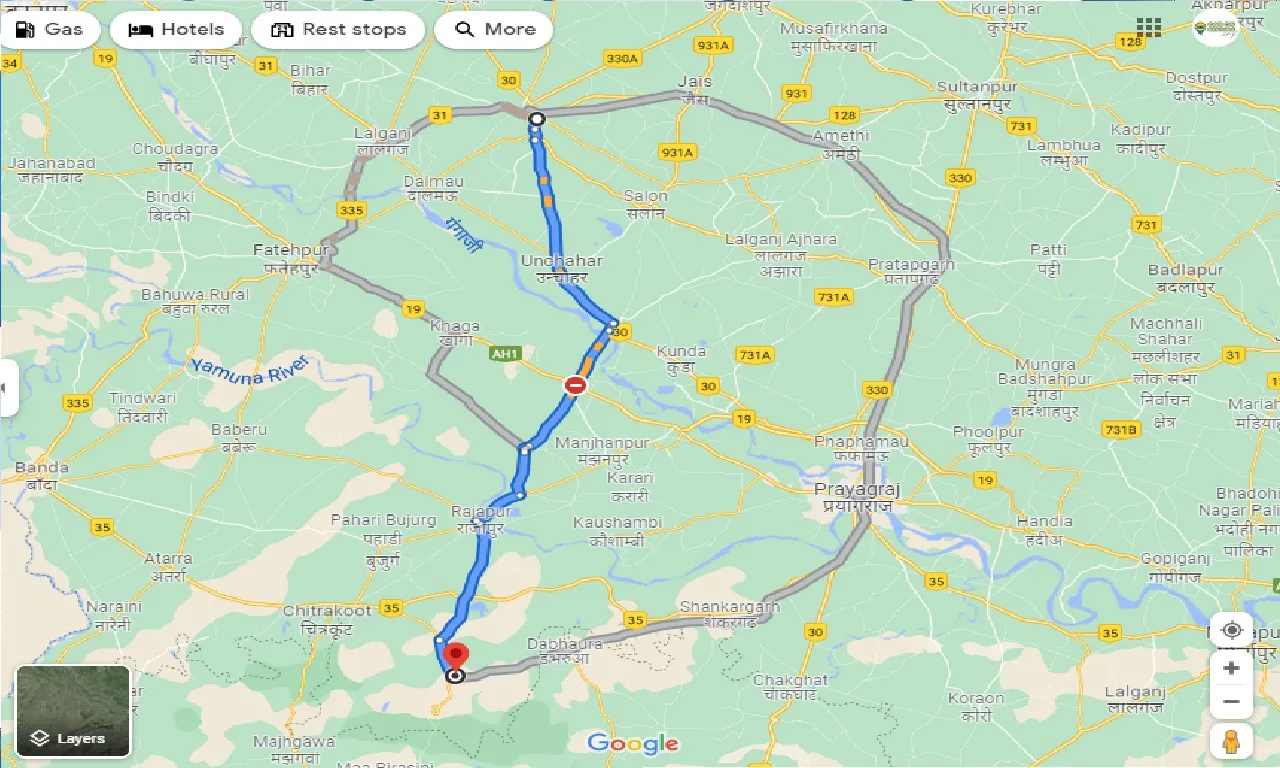 raebareli-to-manikpur-taxi
