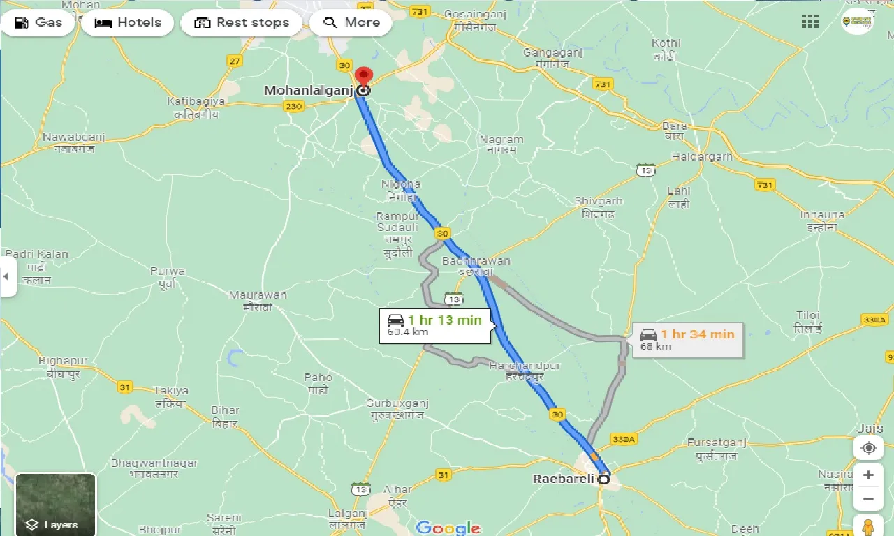 raebareli-to-mohanlalganj-taxi