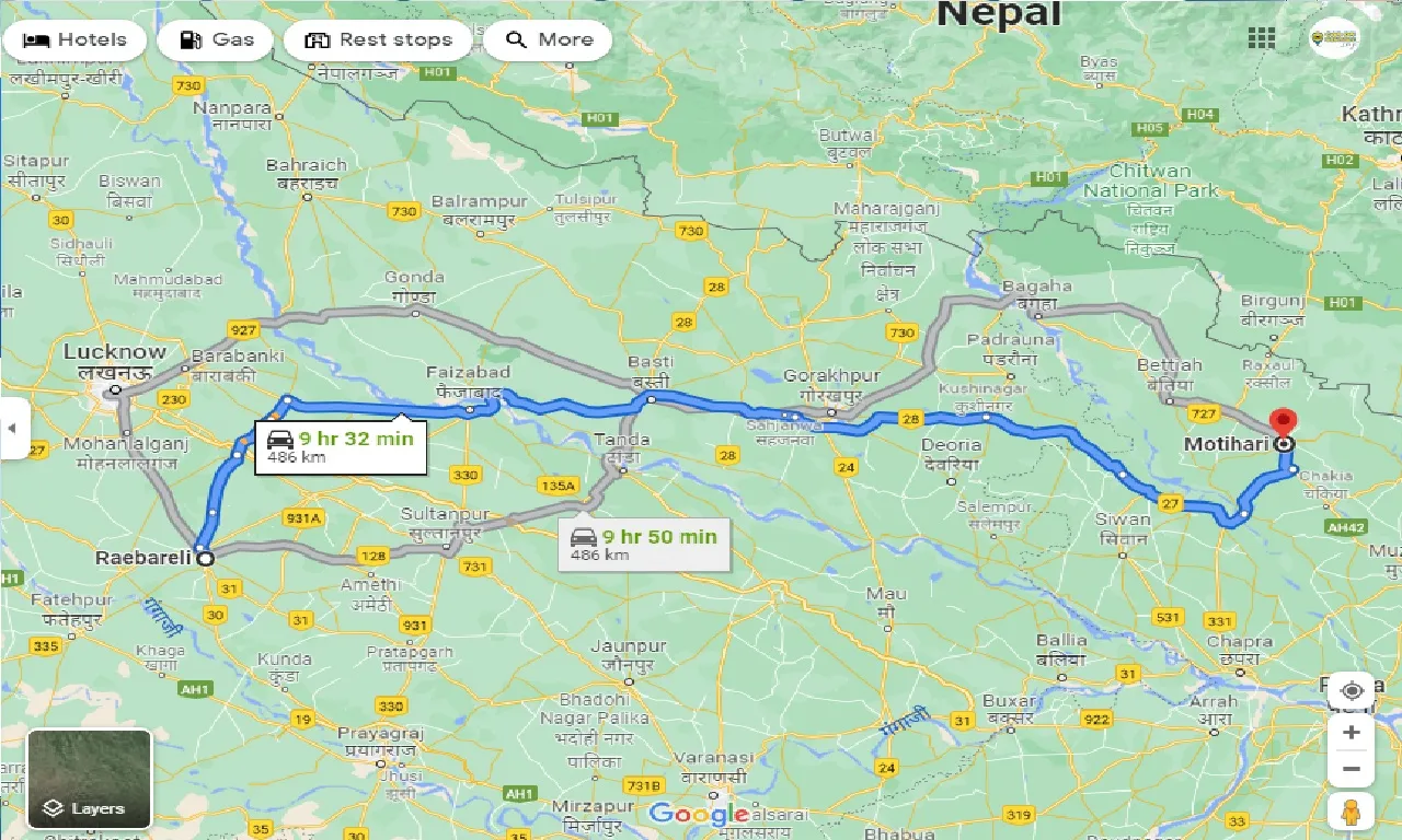 raebareli-to-motihari-taxi