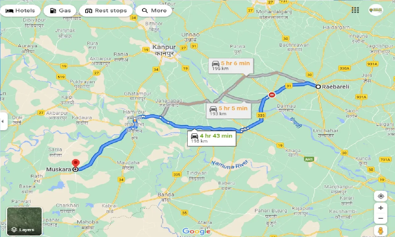 raebareli-to-muskara-taxi