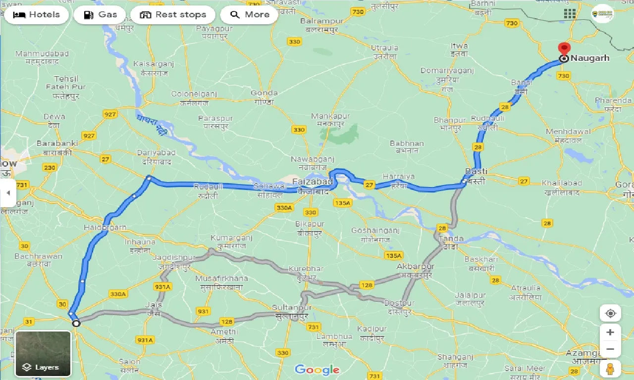 raebareli-to-naugarh-one-way