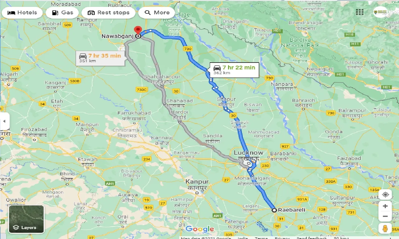 raebareli-to-nawabganj-one-way