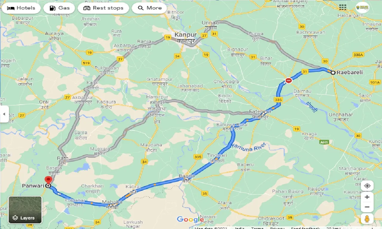 raebareli-to-panwari-taxi