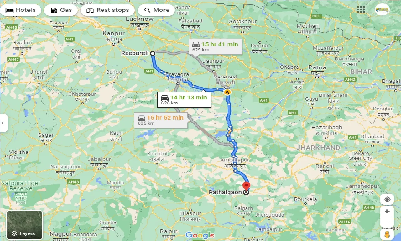 raebareli-to-pathalgaon-taxi