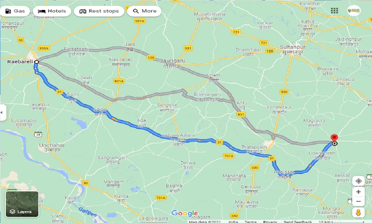 raebareli-to-patti-taxi