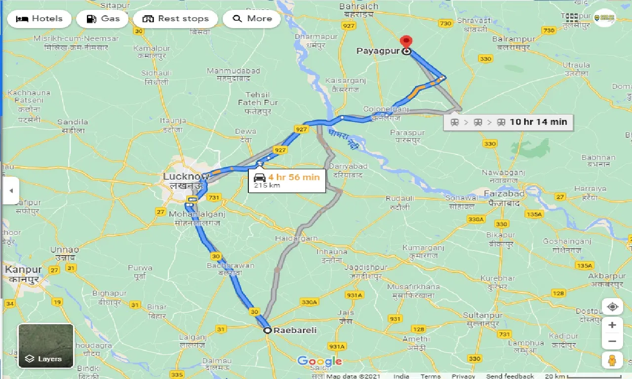 raebareli-to-payagpur-one-way