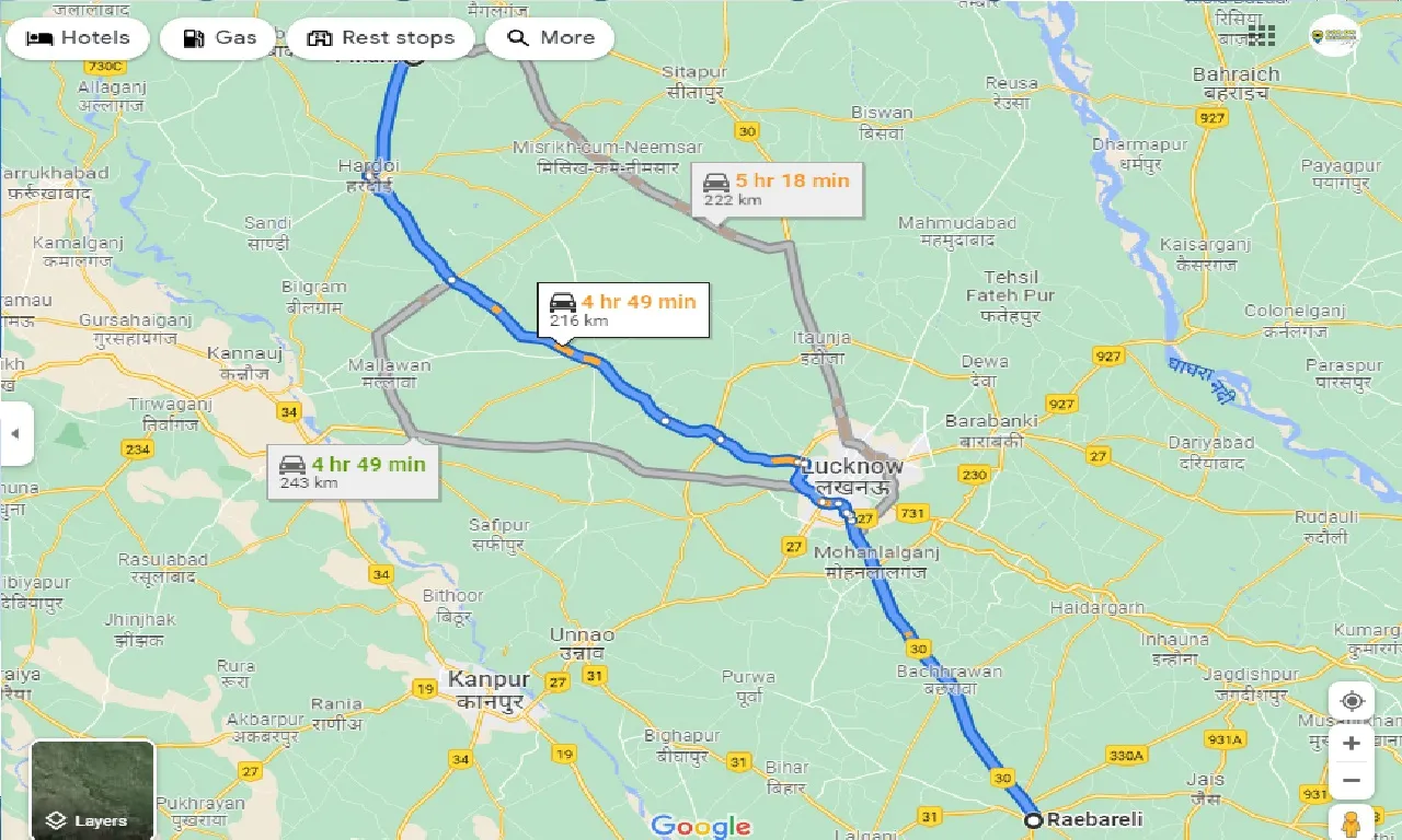 raebareli-to-pihani-taxi
