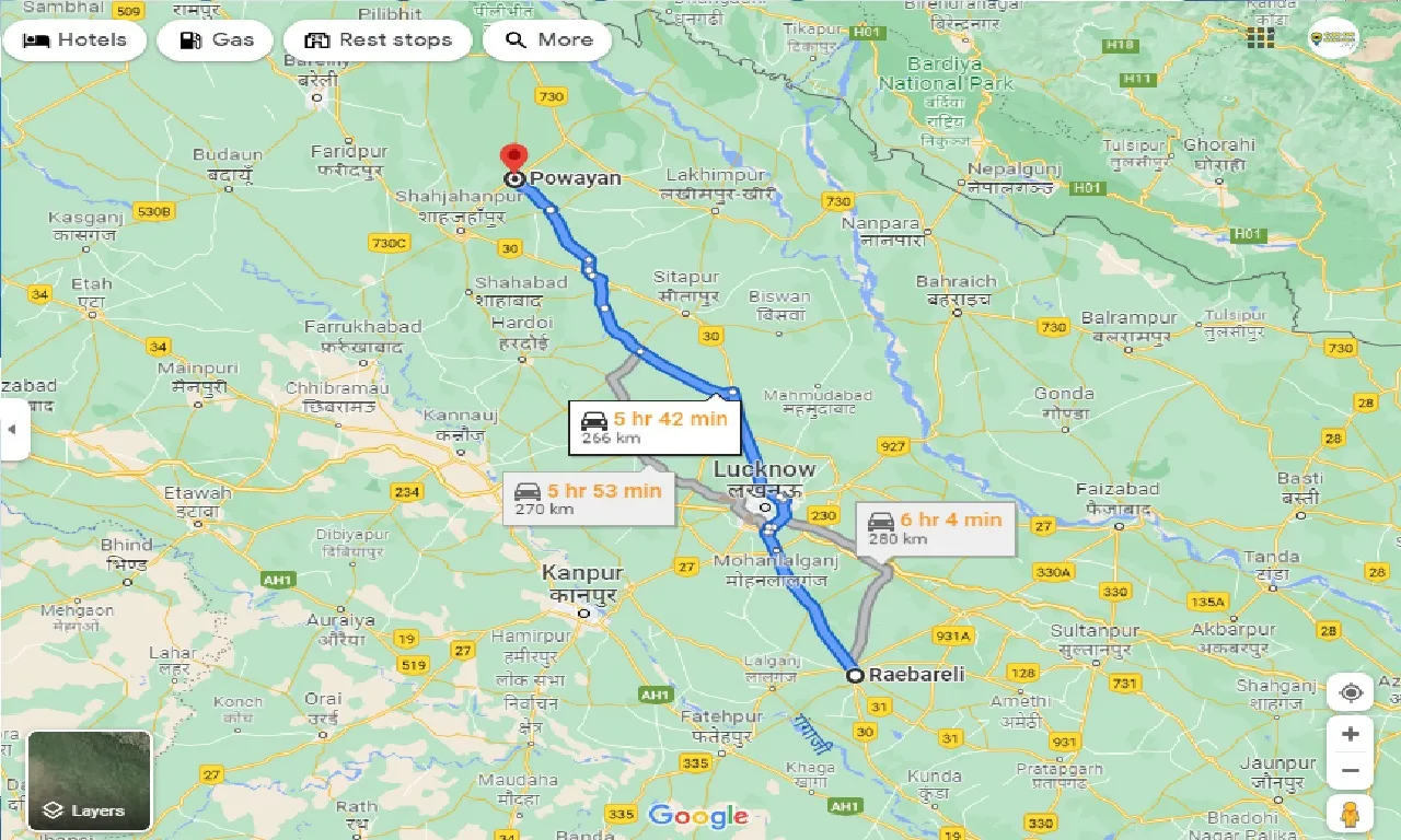 raebareli-to-powayan-taxi