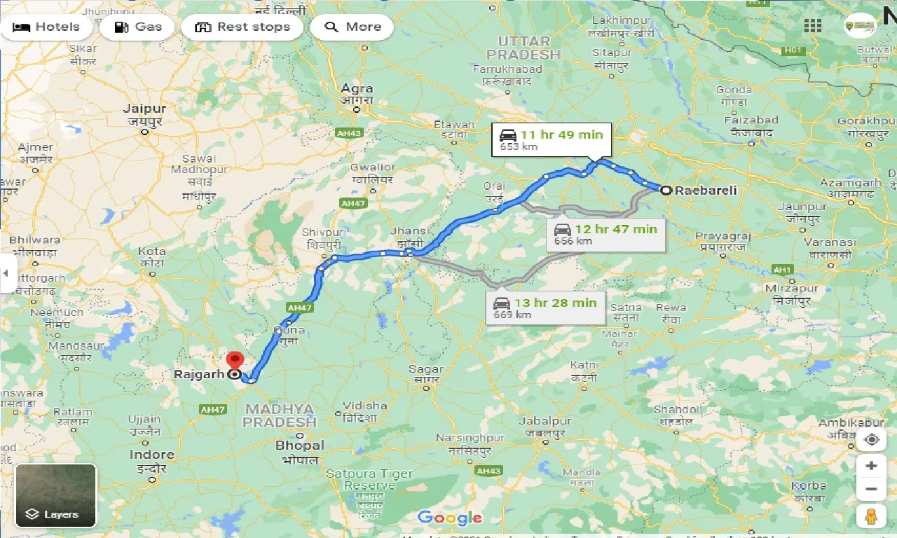 raebareli-to-rajgarh-one-way