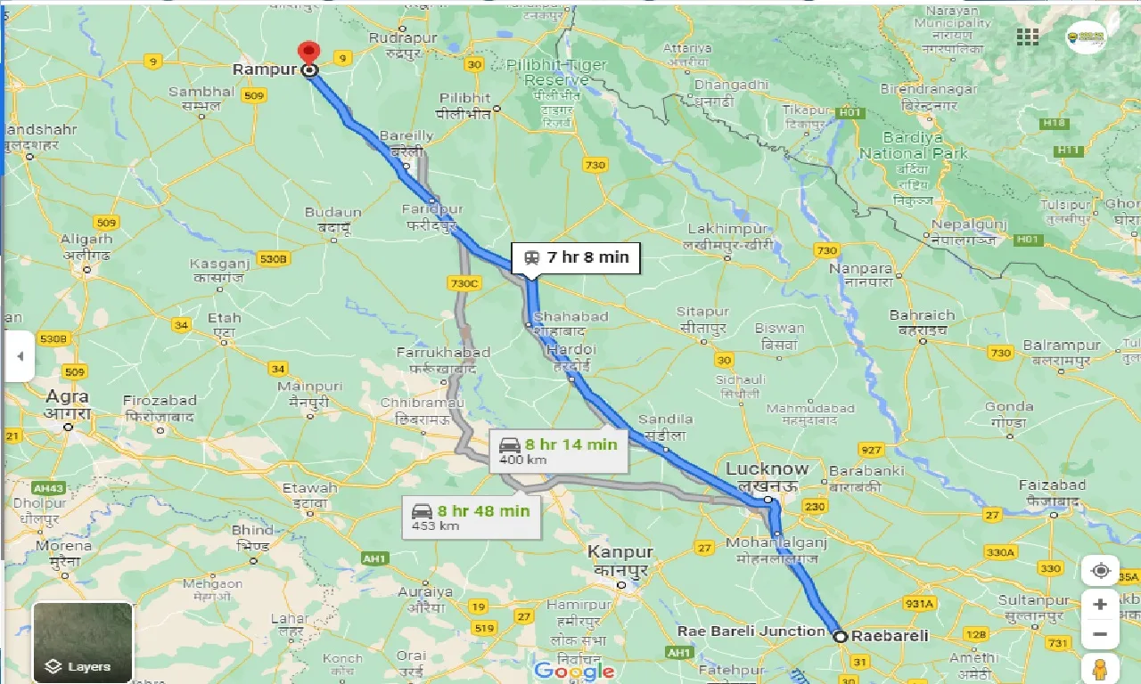 raebareli-to-rampur-one-way