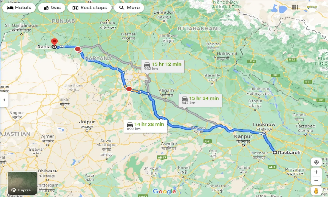 raebareli-to-rania-taxi