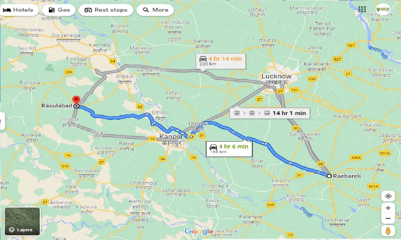 raebareli-to-rasulabad-one-way