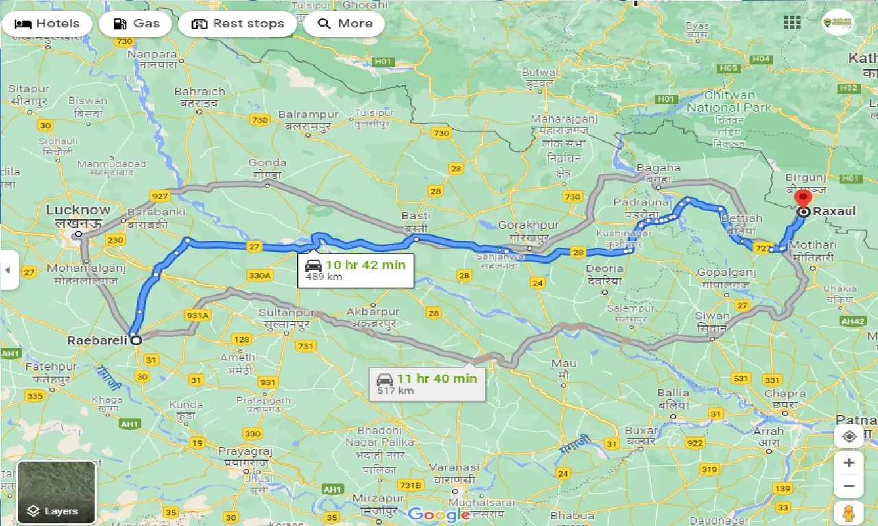 raebareli-to-raxaul-taxi