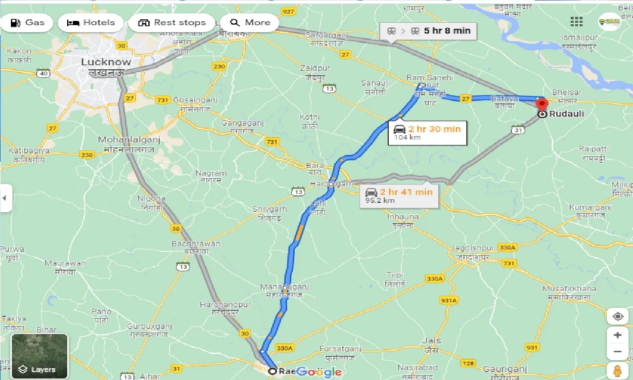 raebareli-to-rudauli-taxi