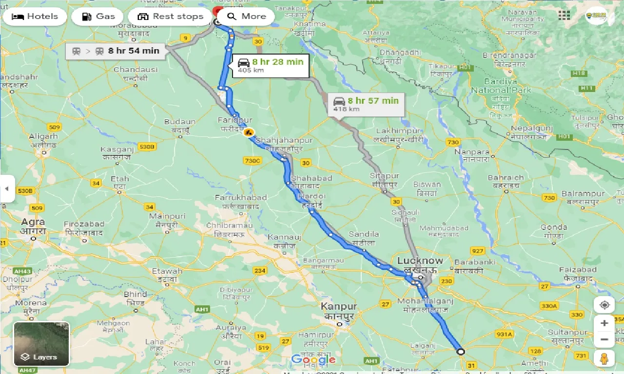 raebareli-to-rudrapur-one-way