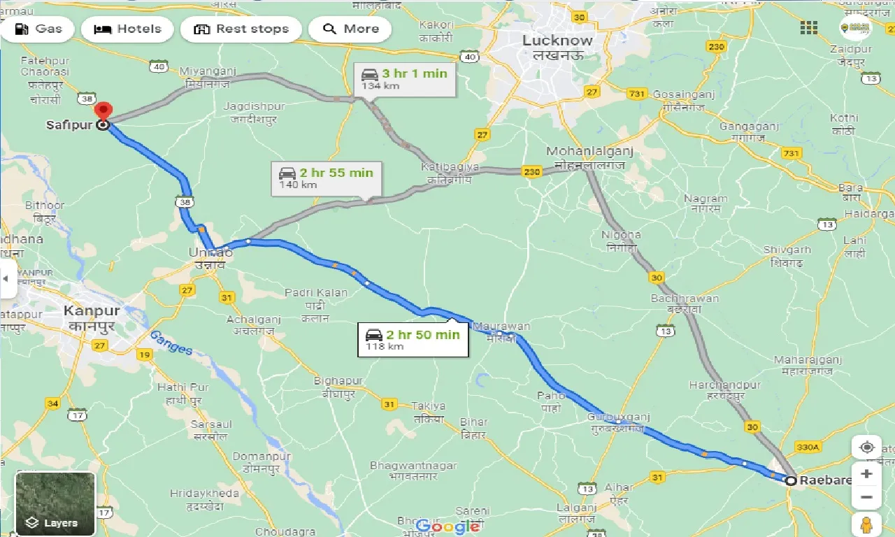 raebareli-to-safipur-one-way