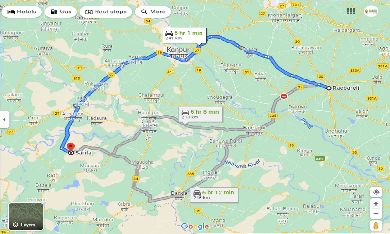 raebareli-to-sarila-one-way
