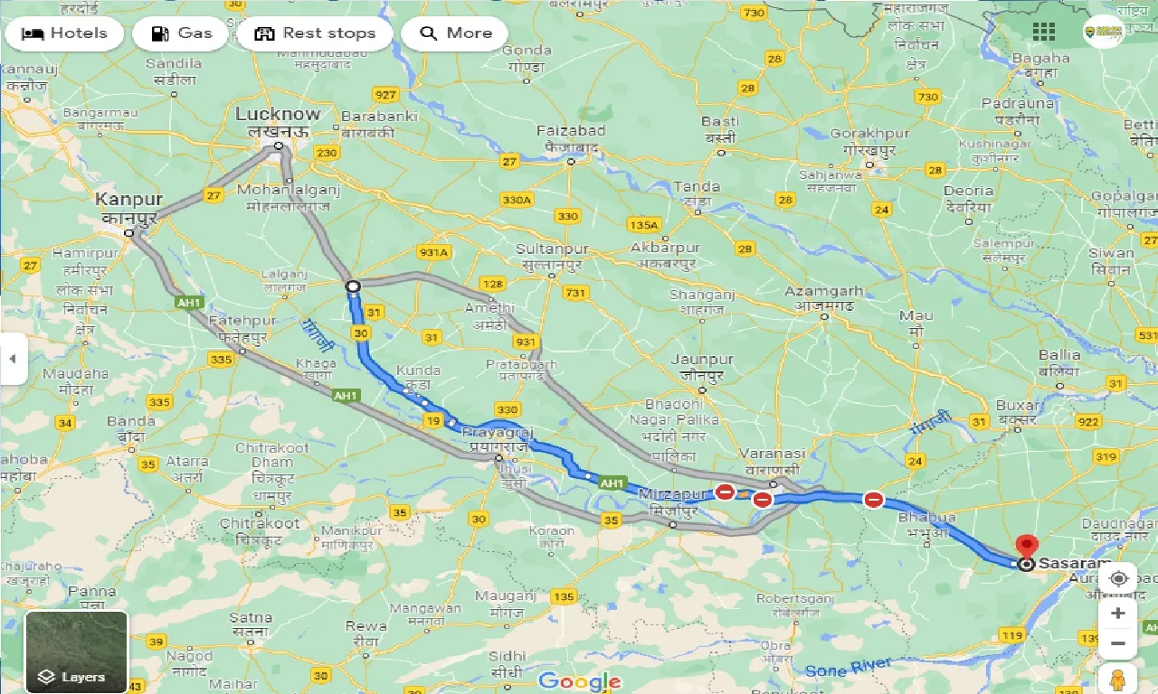 raebareli-to-sasaram-one-way