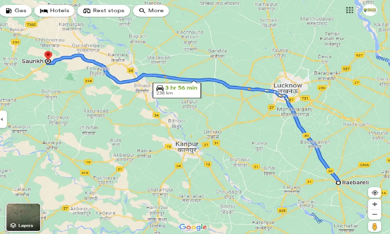raebareli-to-saurikh-taxi