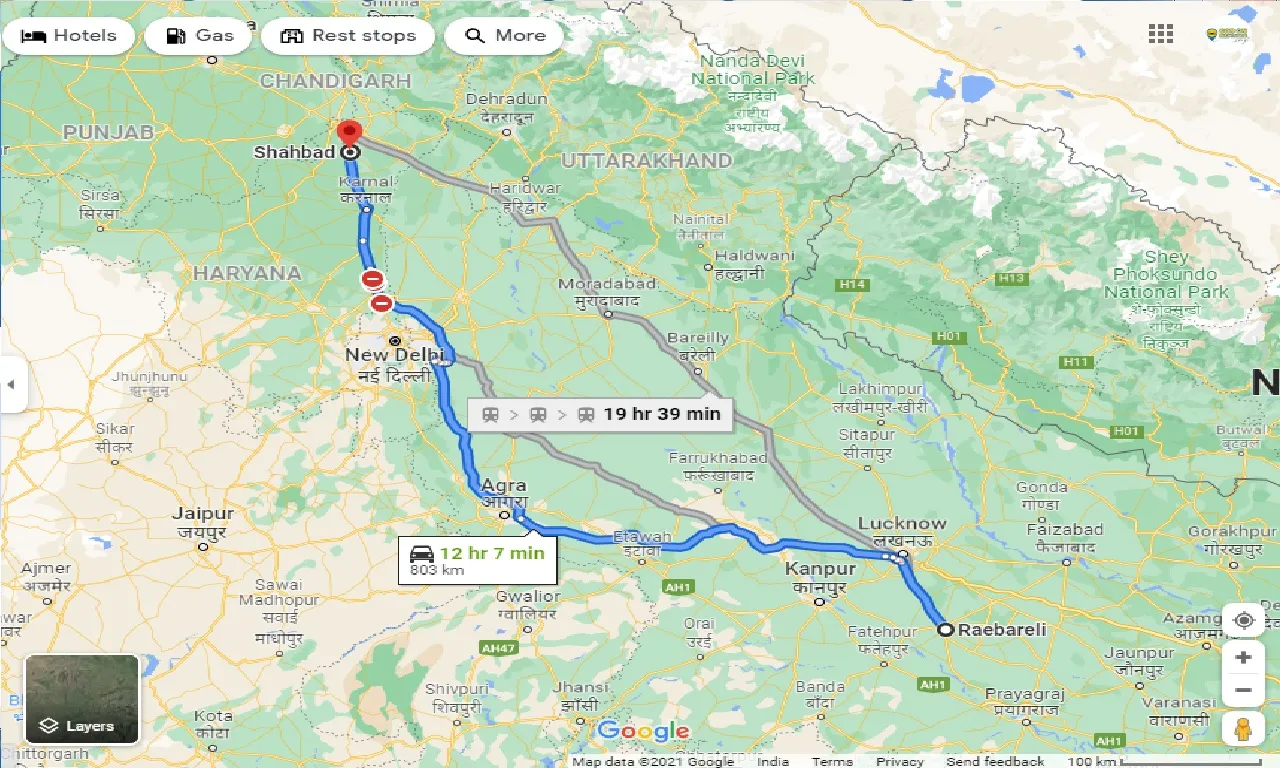 raebareli-to-shahabad-one-way
