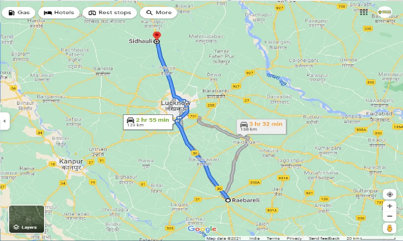 raebareli-to-sidhauli-taxi