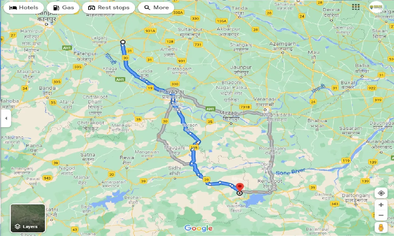 raebareli-to-singrauli-taxi