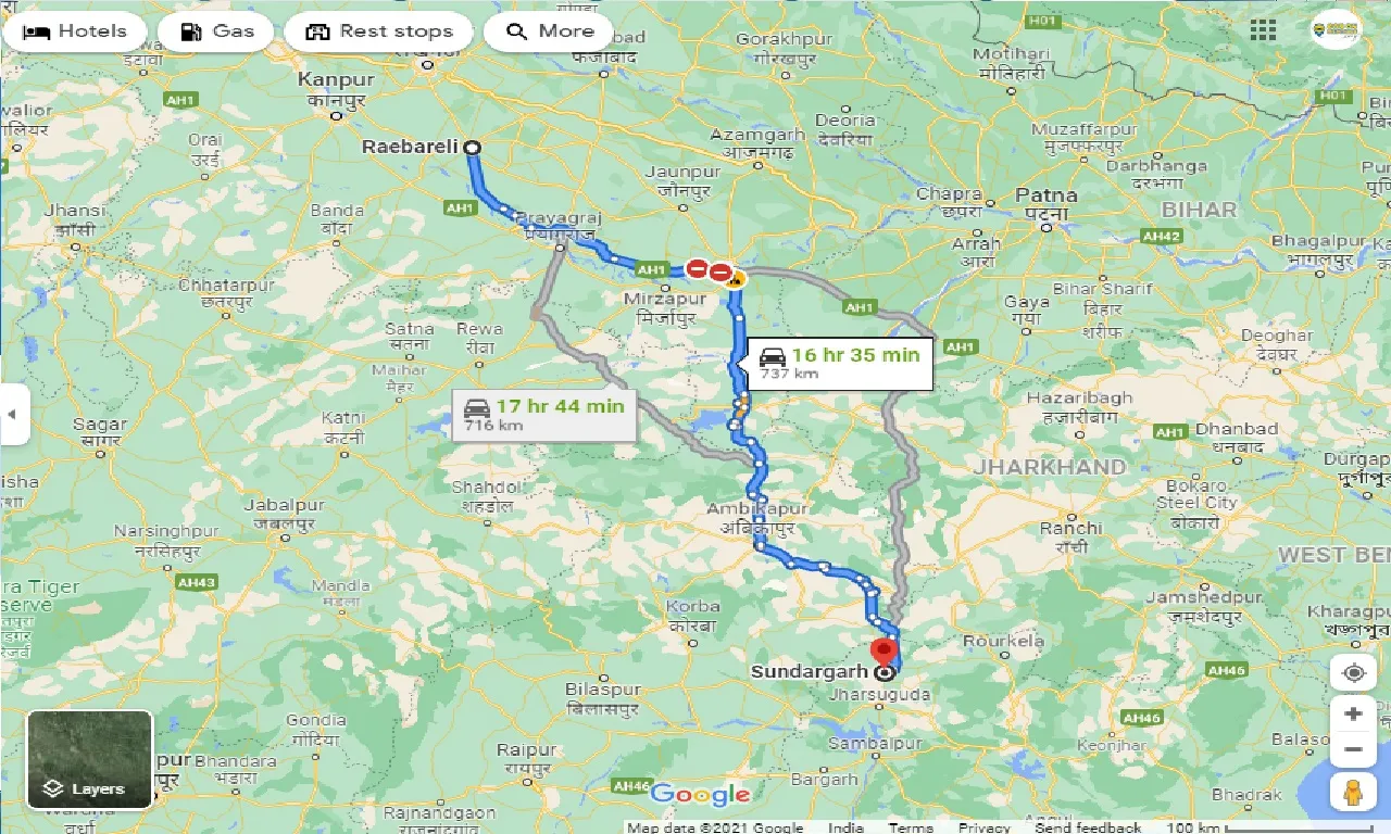 raebareli-to-sundargarh-taxi