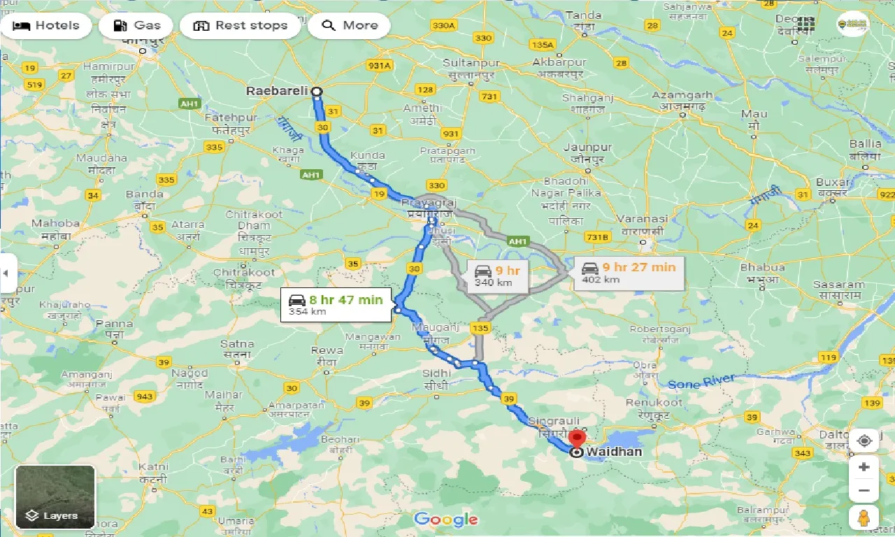 raebareli-to-waidhan-taxi