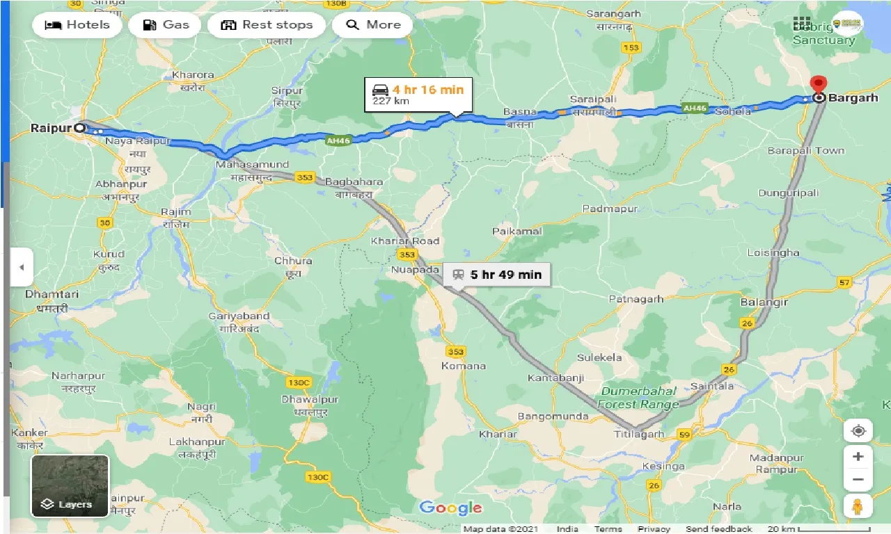 raipur-to-Bargarh-one-way