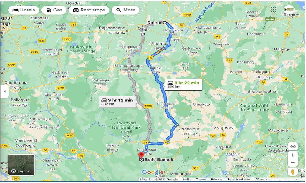 raipur-to-bacheli-round-trip