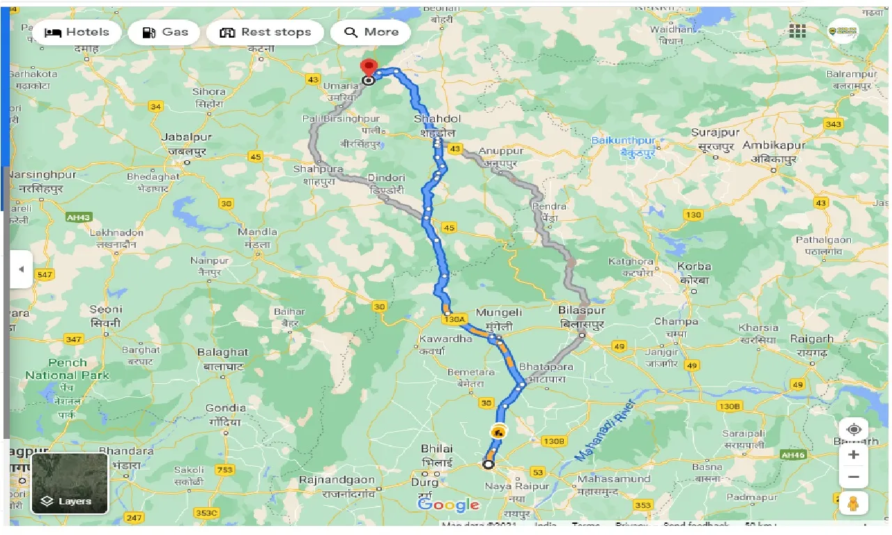 raipur-to-bandhavgarh-national-park-one-way