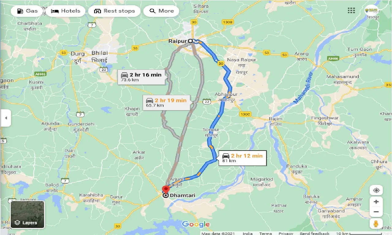 raipur-to-dhamtari-one-way