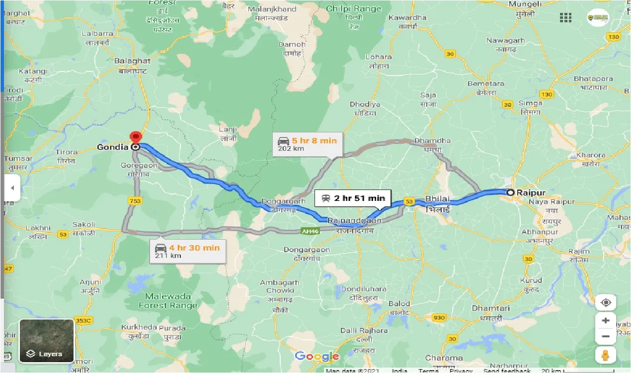 raipur-to-gondia-round-trip