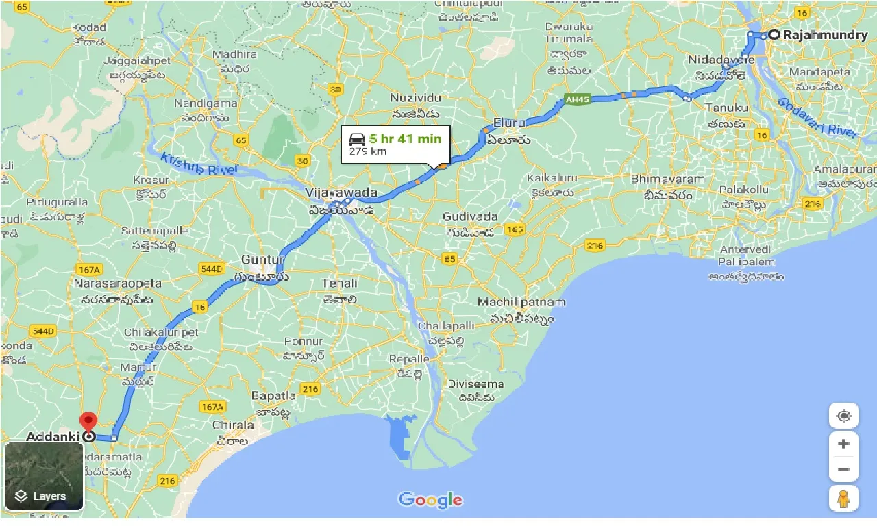 rajahmundry-to-addanki-one-way