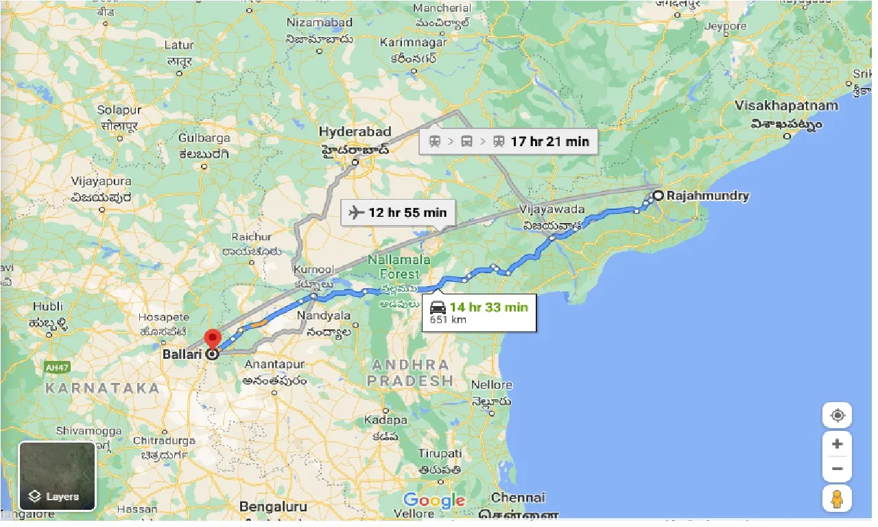rajahmundry-to-ballari-one-way