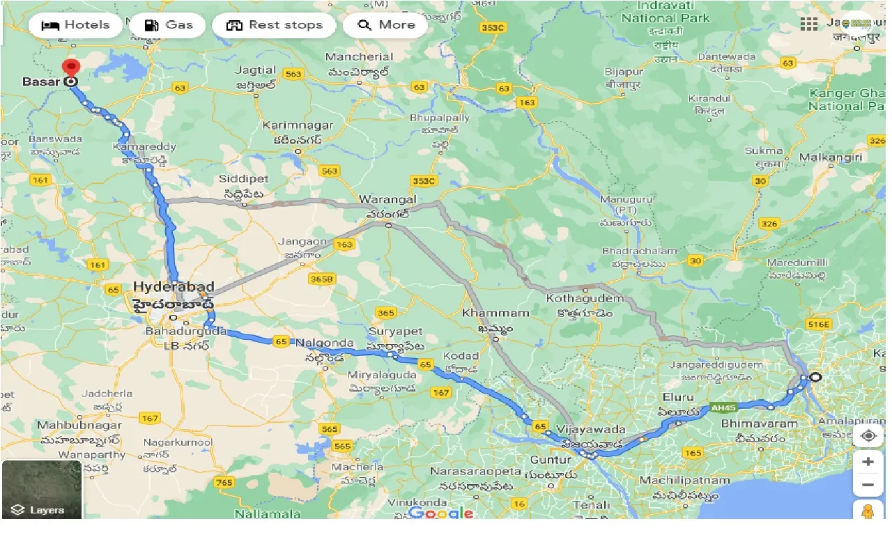 rajahmundry-to-basar-one-way